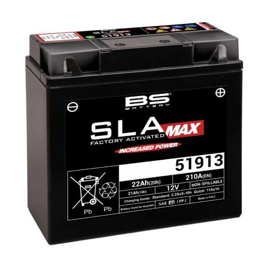BS 51913 SLA MAX Tam Kapalı 21 Amper Akü