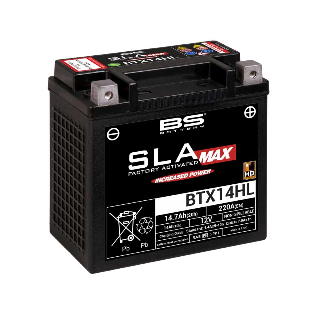 BS BTX14HL SLA MAX Tam Kapalı 12 Amper Akü