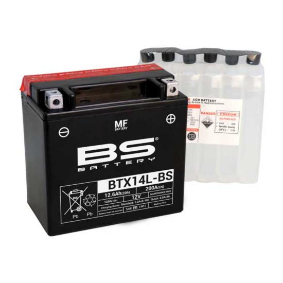 BS BTX14L-BS Asit Paketli 12 Amper Akü