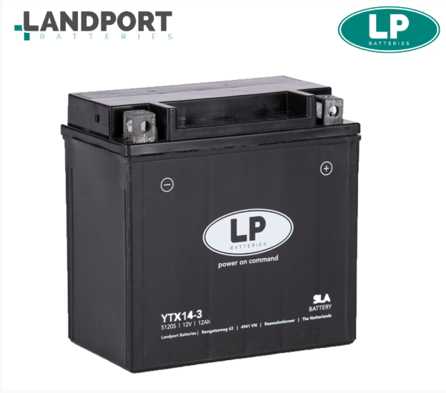 LP YTX14L SLA Tam Kapalı 12 Amper Akü